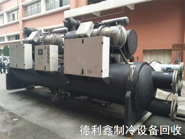 天津回收二手螺杆机，天津制冷设备回收